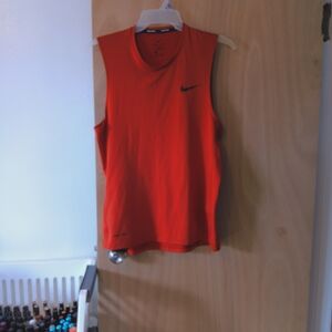 Nike Red Sleeveless Athletic Top